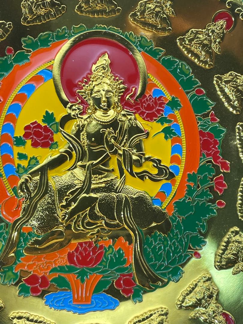 中国古美術品 清代静座観音仏像お皿 仏教古美術品 仏教文化遺産 仏教文化財希少