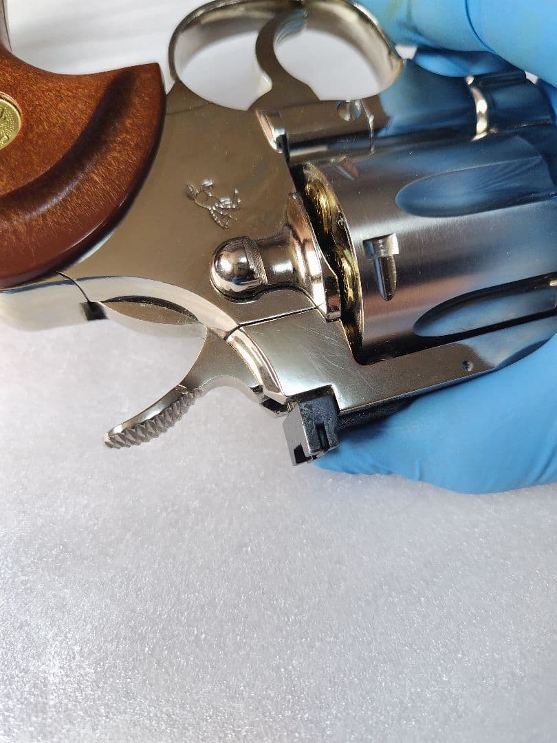 タナカ　コルトパイソン　 4インチ　ニッケル　ガスガン