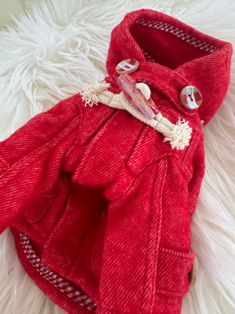 アトリエgg 赤ダッフルコート18サイズ