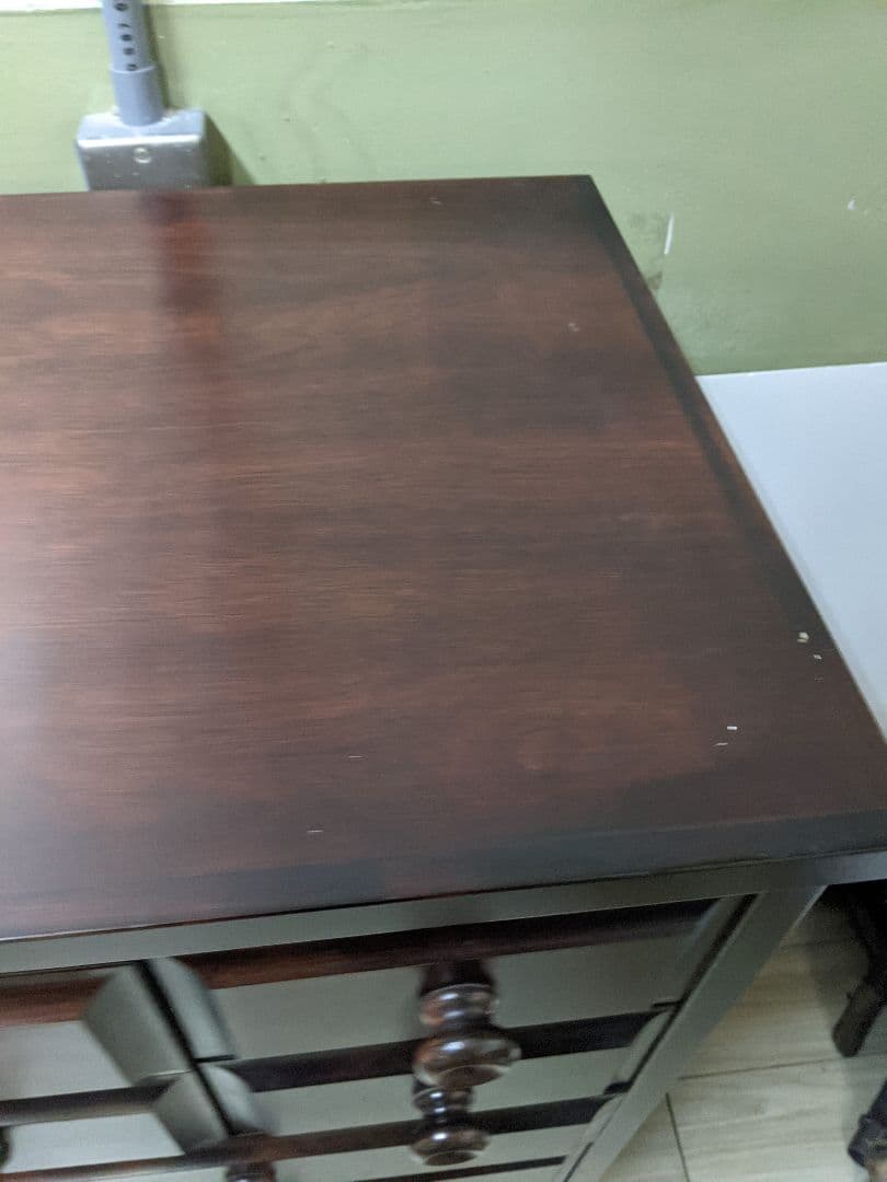 民芸調 スリム チェスト 縦長箪笥 整理タンス 収納 和家具 和モダン ６段