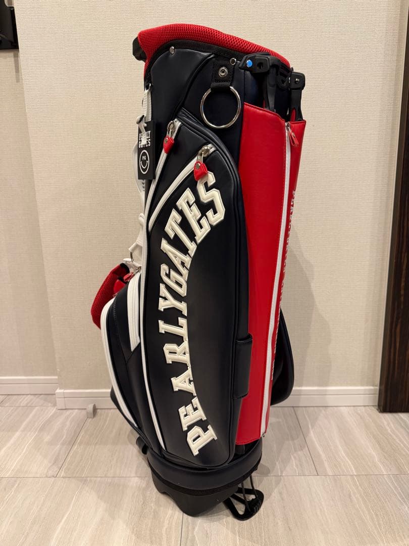 たとぅ〜ん パーリーゲイツ キャディバッグ トリコロール ヘッドカバー付き
