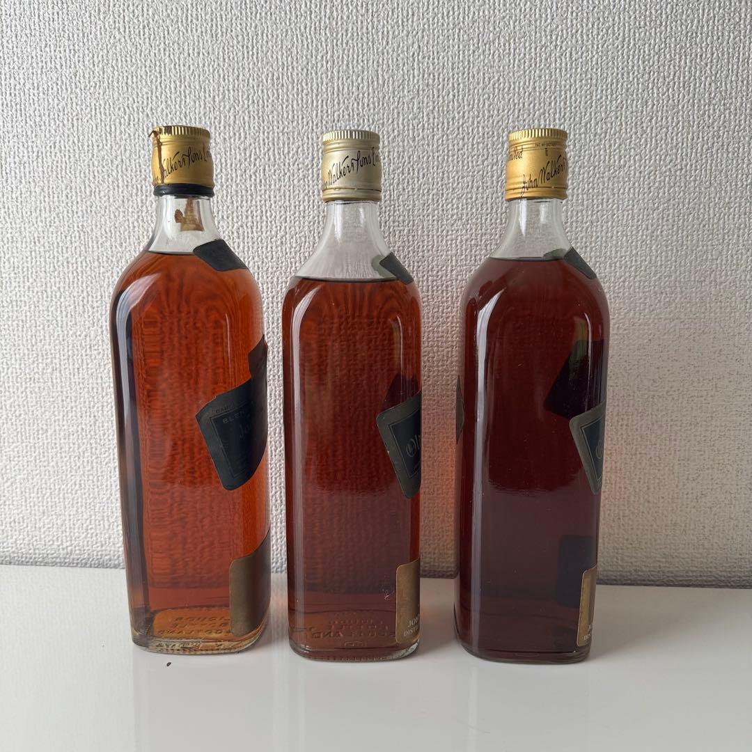 未開封 Johnnie Walker Black Label 白紋章 古酒　3本