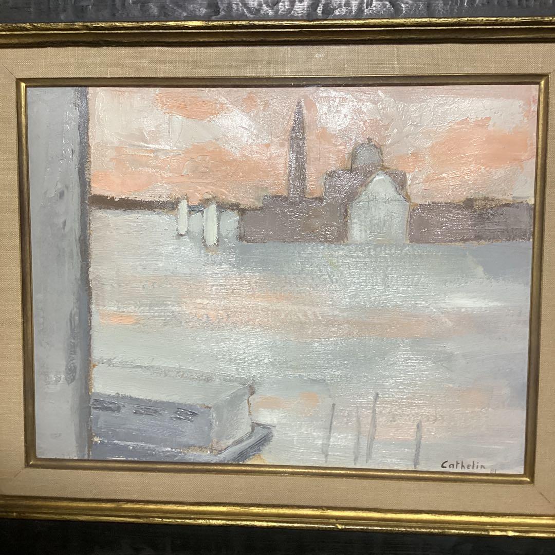 ベルナール・カトラン　物故人気洋画作家　ベニス　仏5号