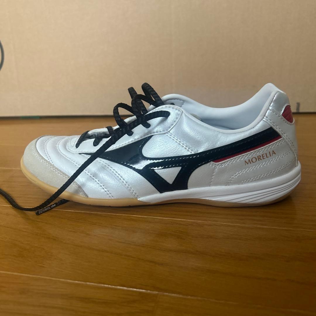 MizunoMorelia サッカーシューズ　ホワイト/ブラック/レッド23cm
