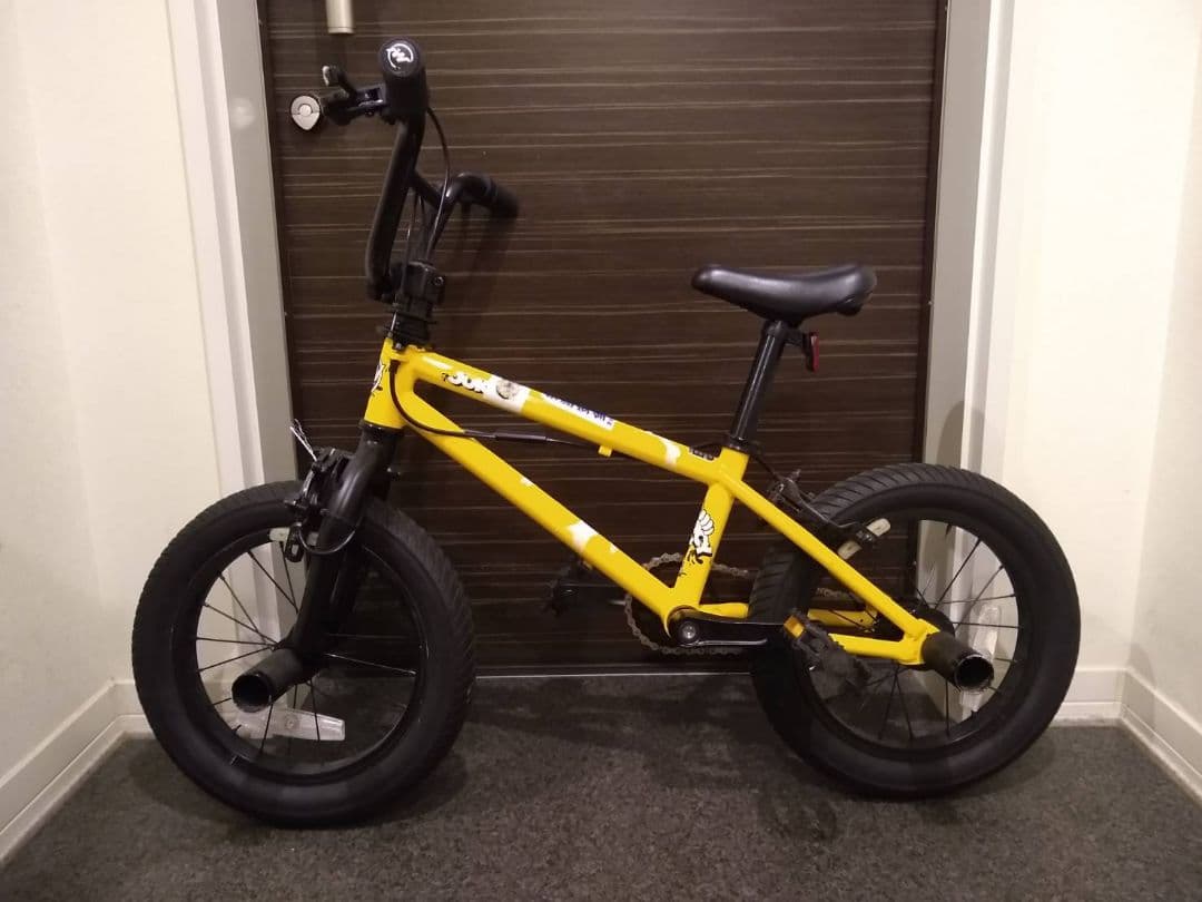 【かつりん】幼児用BMX自転車 イエロー