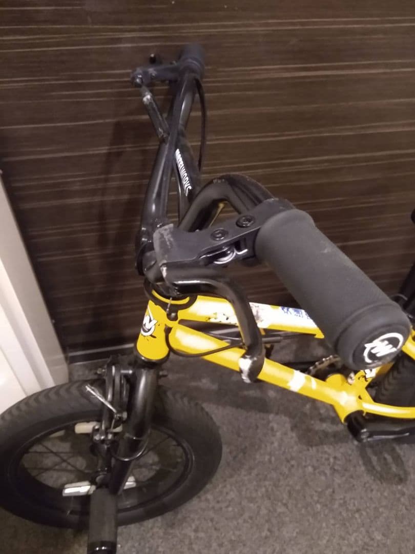 【かつりん】幼児用BMX自転車 イエロー