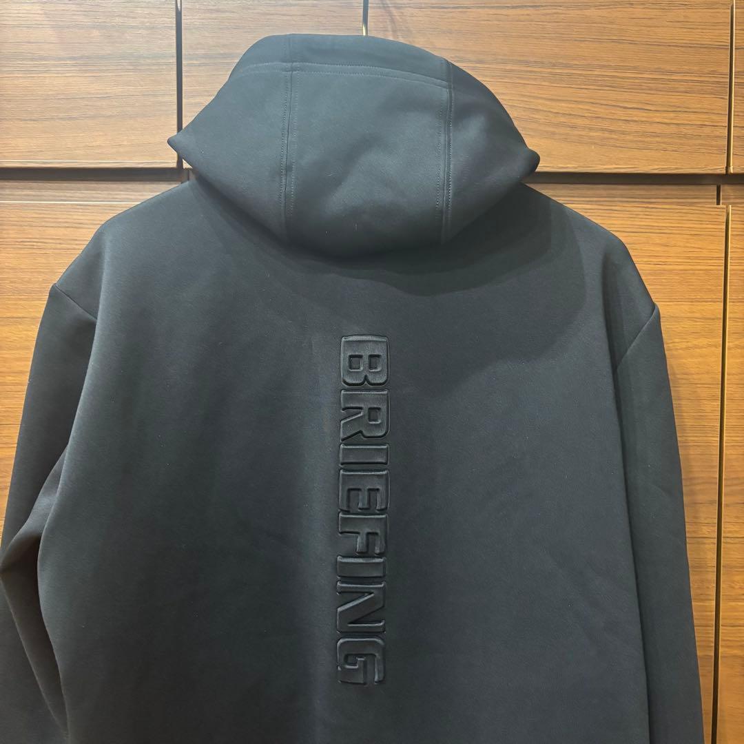 BRIEFING GOLF 3Dロゴパーカー　ブラックメンズM