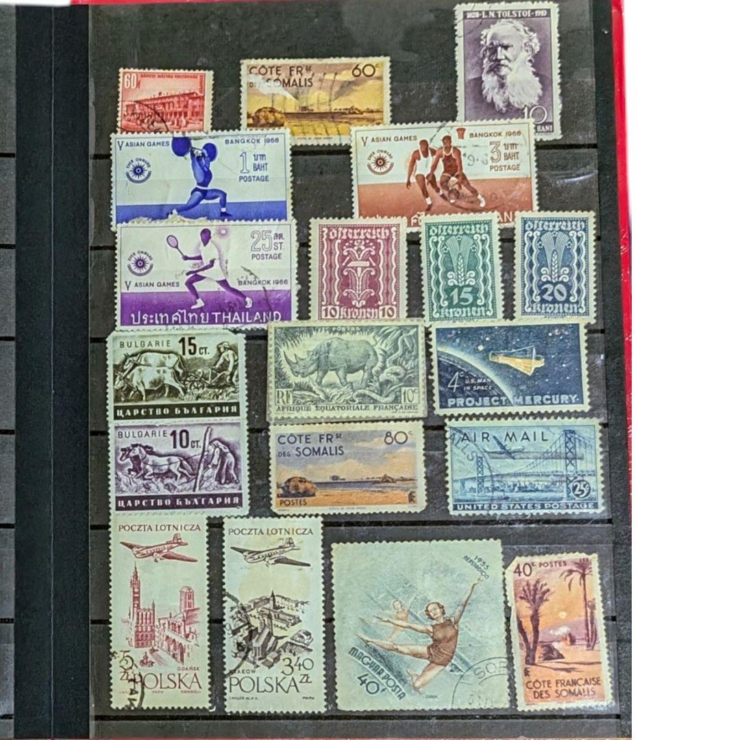 ✨希少✨切手アルバム 海外、未使用多数有 ヴィンテージ アンティーク