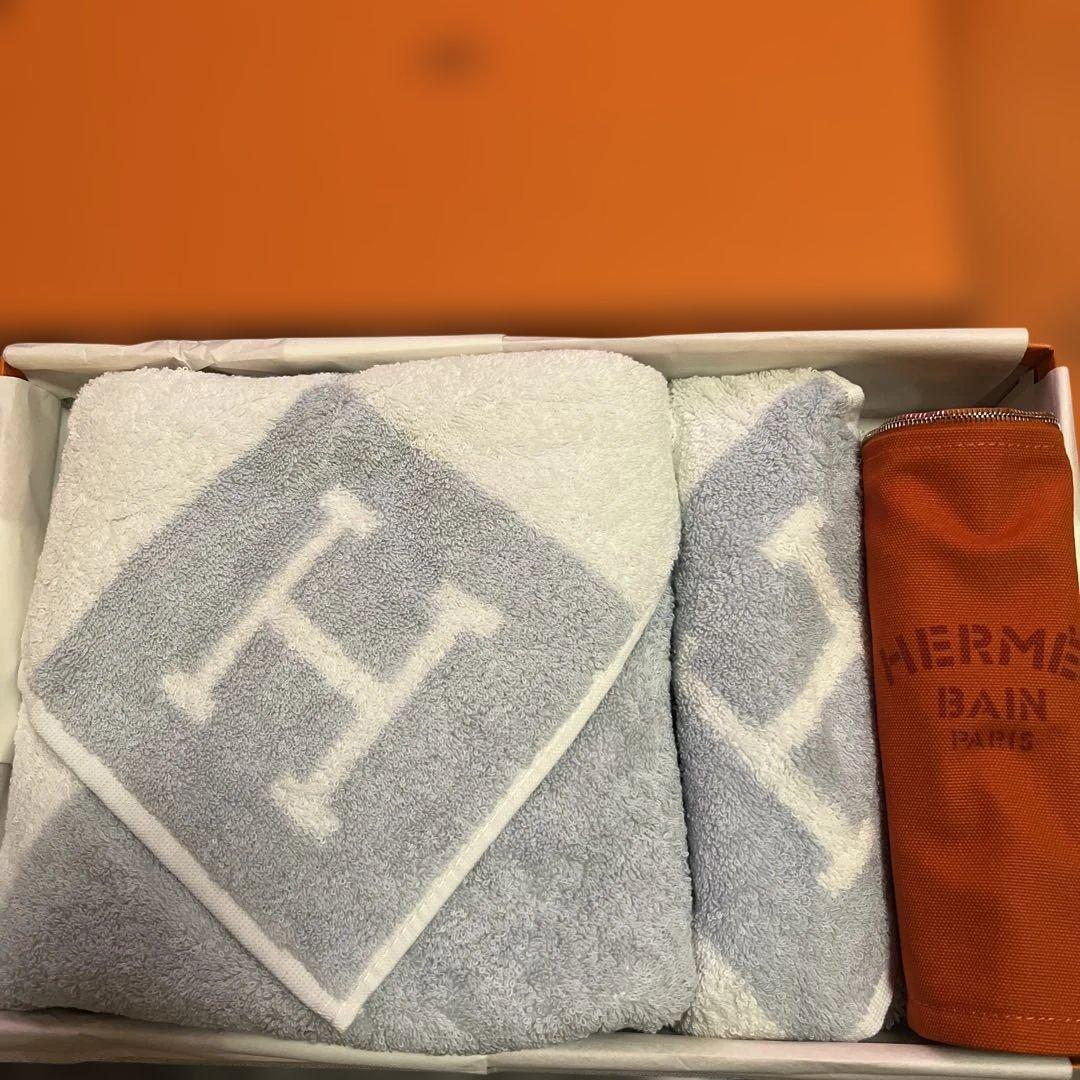 HERMES アヴァロンタオルセット エルメスヨッティングGM コットンポーチ