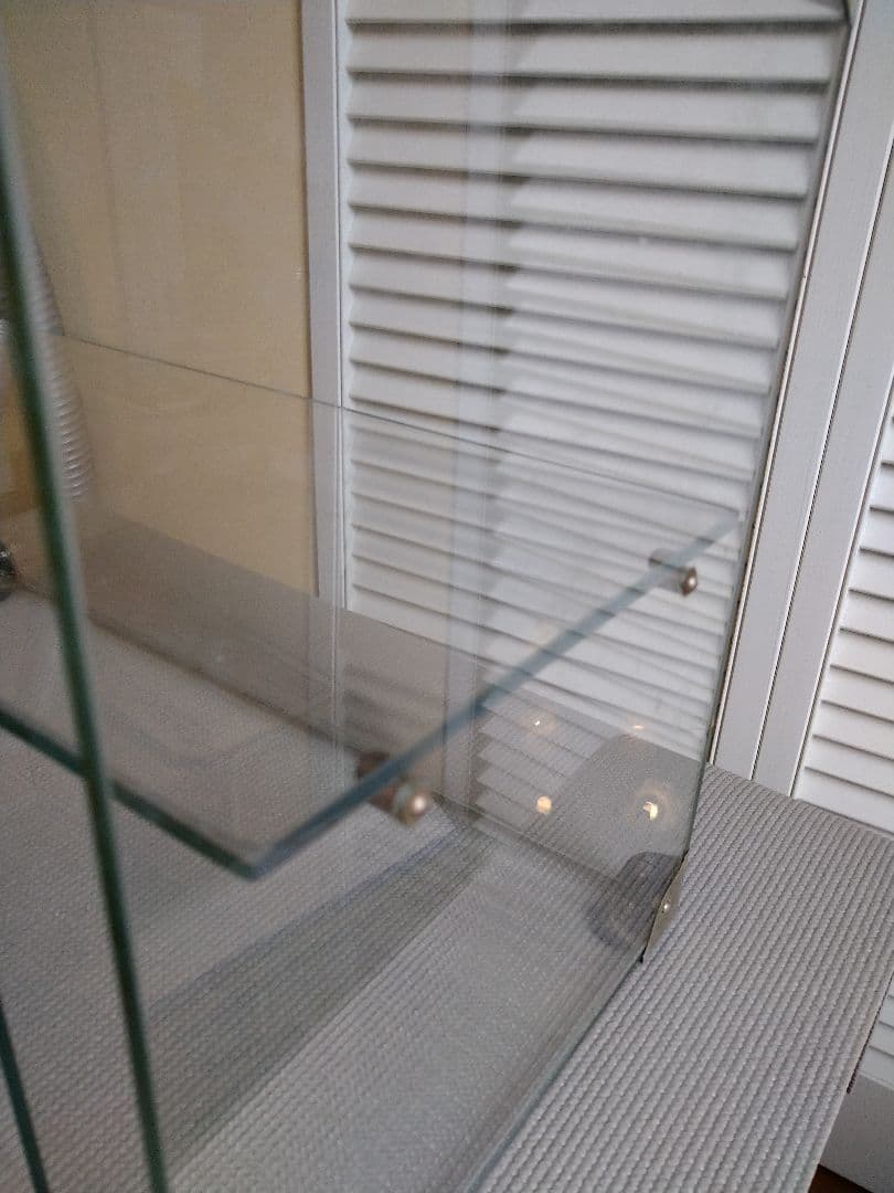 （ameo）古いガラスケース 小型 ショーケース 2段ラック 当時物