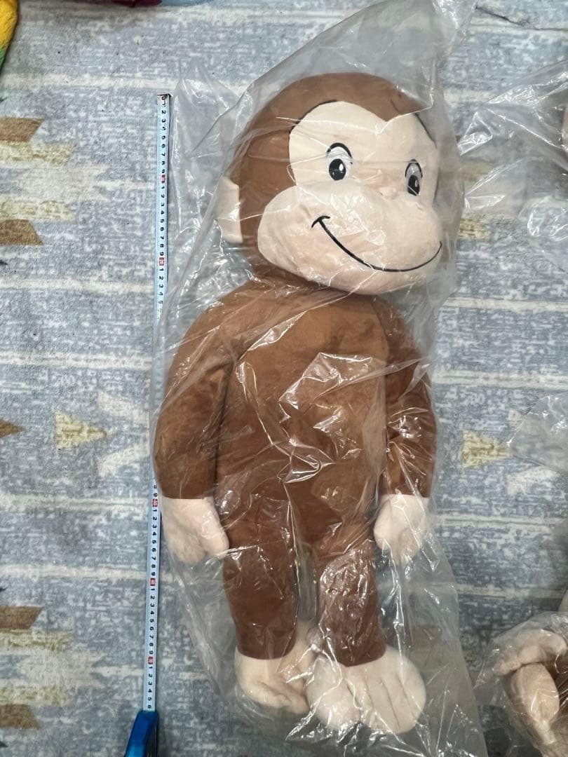 16個★おさるのジョージ メガジャンボぬいぐるみ ニョッキジャンピー 60cm
