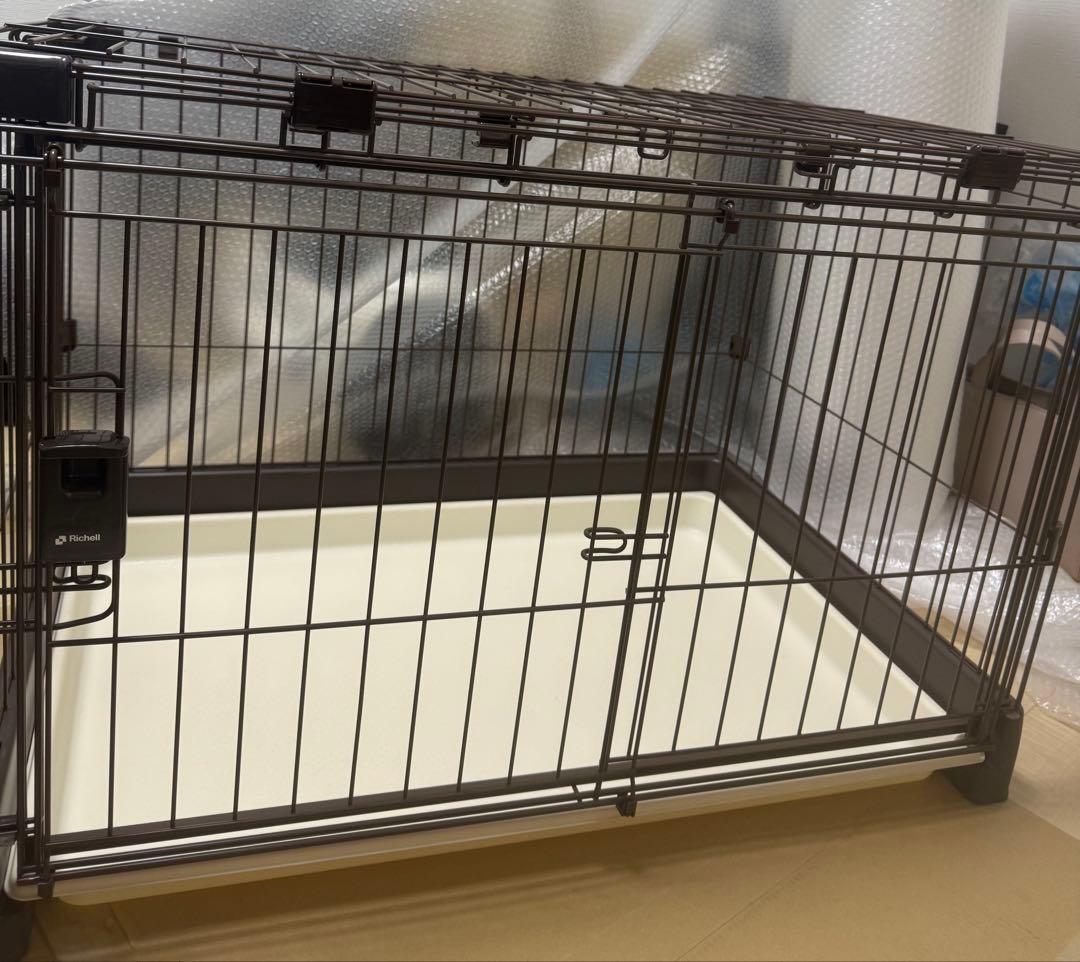 【値下げ不可】もっとお掃除簡単ペットサークル 屋根付き　90-60 リッチェル