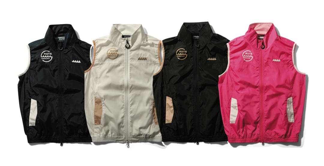 ムータマリン　muta marine 空調服　ピンク　ベスト　ゴルフウェア