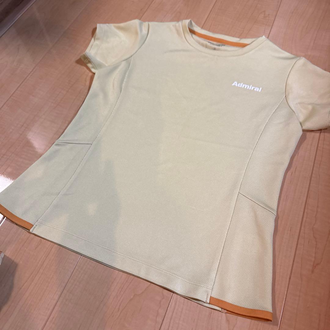 Admiral テニスウェア ライトイエロー 花柄スカート