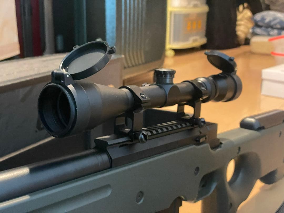 東京マルイ　L96 オリーブドラブ　スコープ、バイポッド、サイレンサー付き