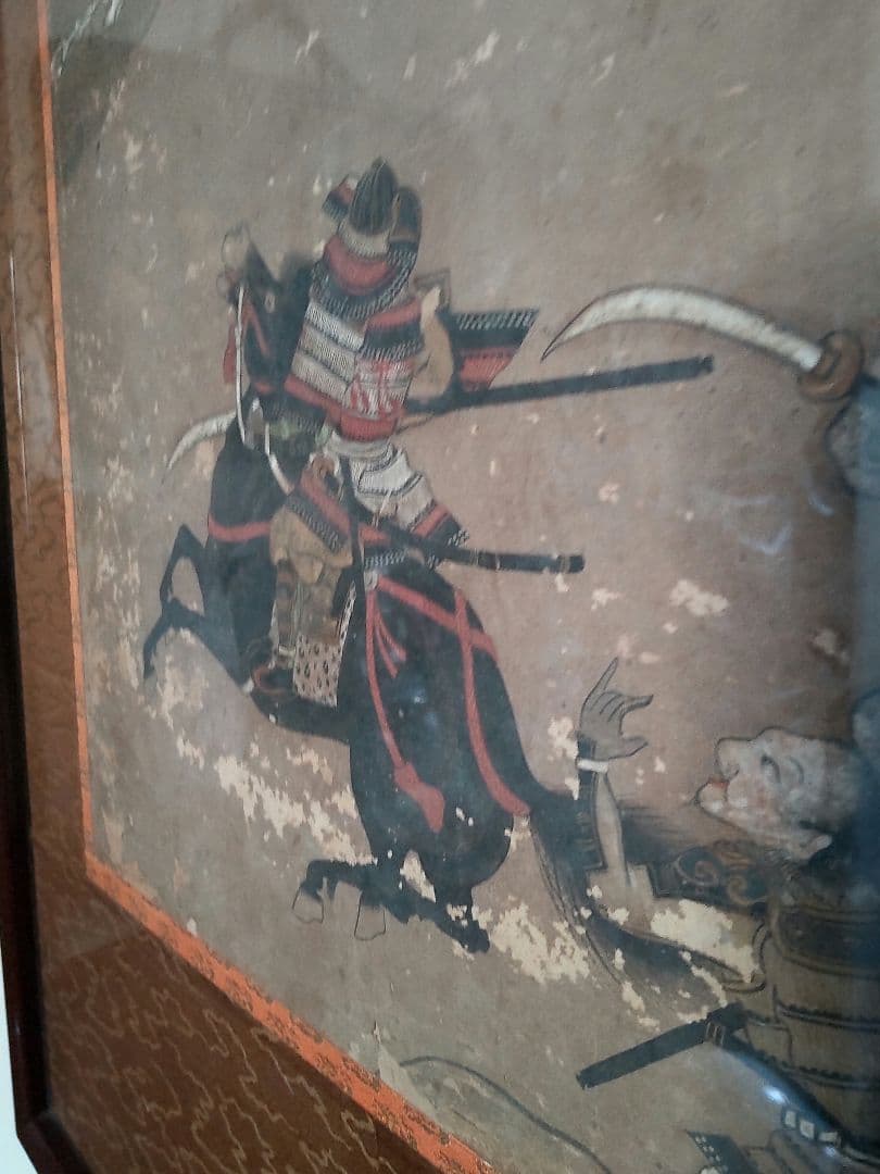 古画源平一ノ谷合戦圖額/江戸時代