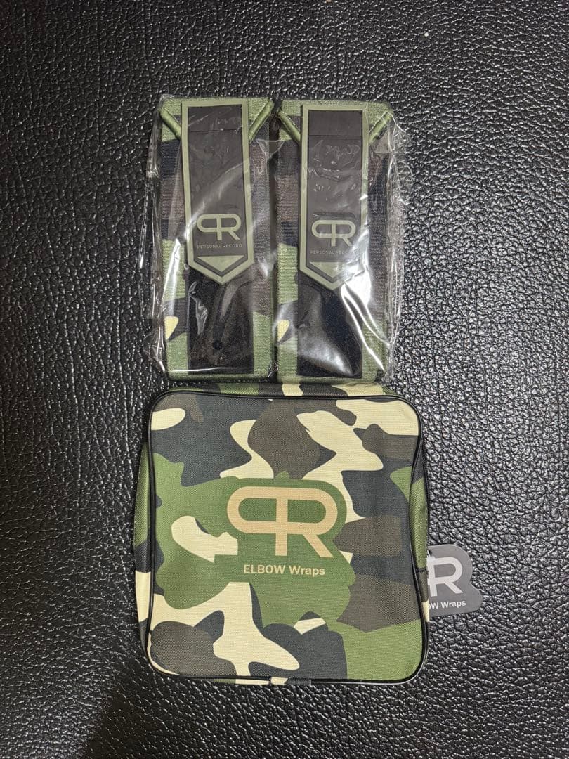 【最新モデル】パーソナルレコード　エルボーラップ(グリーンカモ)