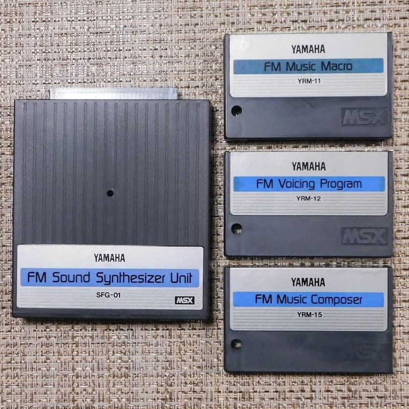 ナ*ン様 ヤマハ MSX　FM音源用ROMカセット 4点　動作確認済み