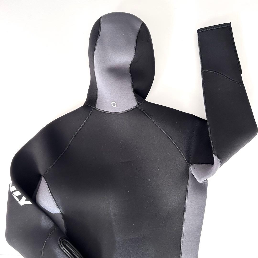 ZCCO フード付き ウェットスーツ フルスーツ 5mm メンズ L