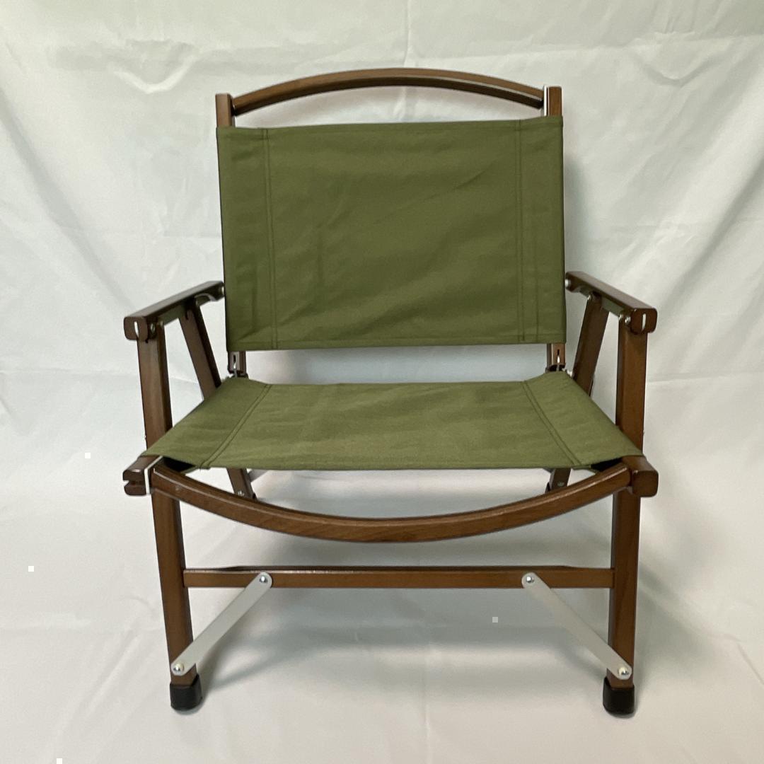 【2脚セット】カーミットチェア同規格品 グリーン ウォールナット ウッドチェア