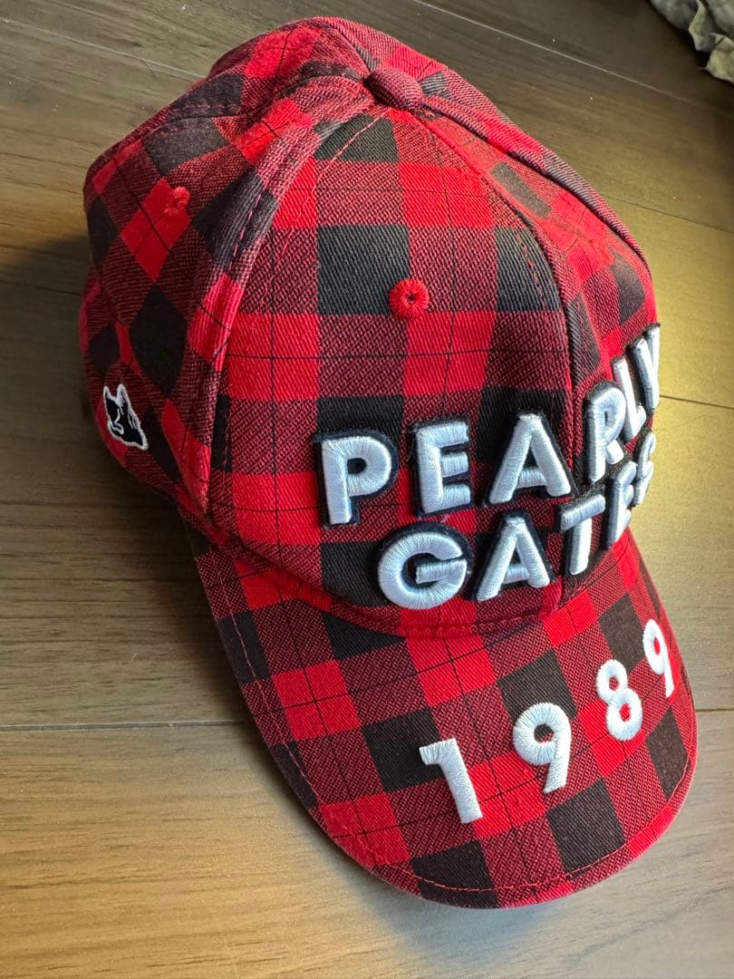 PEARLY GATES レッド/ブラックチェック　セットアップ