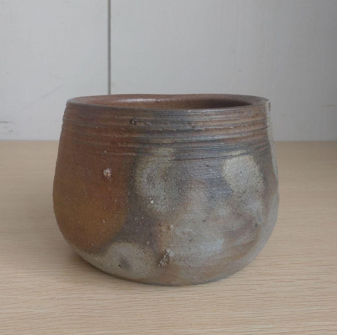 【備前名工】乗松俊行　建水　茶道具　生花　窯変　茶碗　金重陶陽　山本陶秀　藤原啓