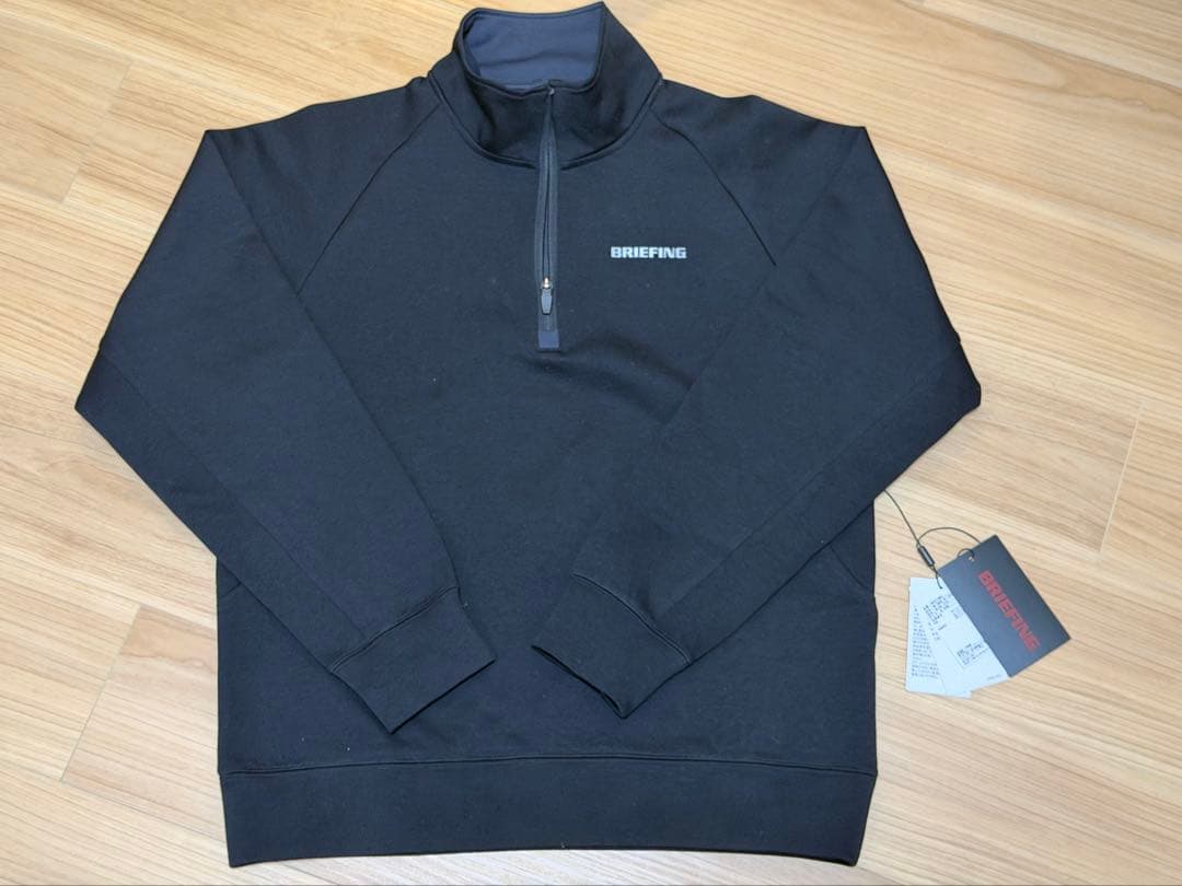 美品　ブリーフィング　MS WARM 3D LOGO HALFZIP TOP M