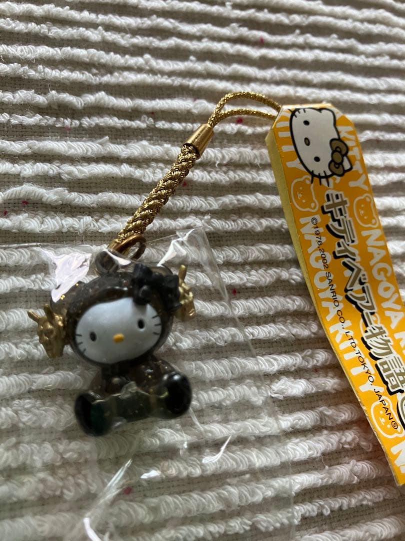 激レア★ブラック★ベアー★くま★名古屋★ハローキティ ★ストラップ ★2002年