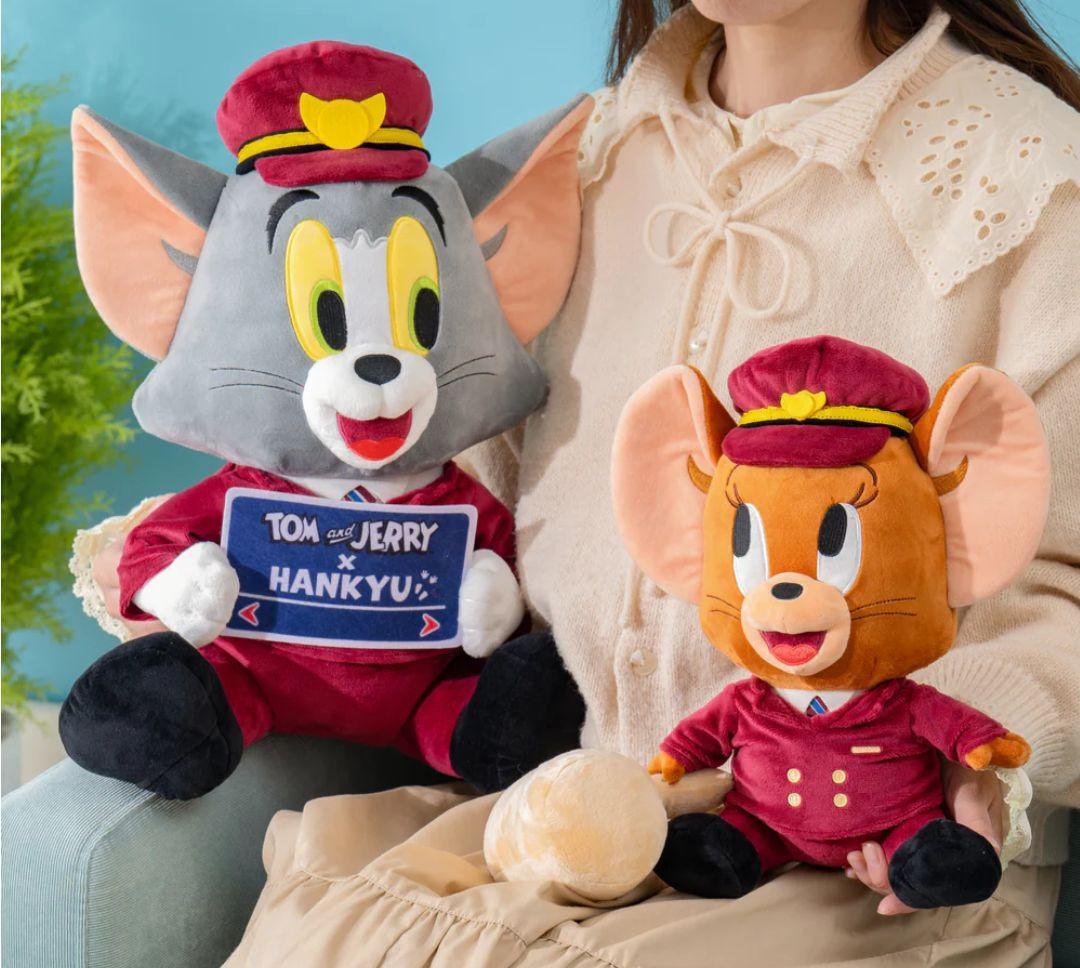 【新品・未開封】トムとジェリー×阪急電鉄 ぬいぐるみ 2個セット　ポスター付き