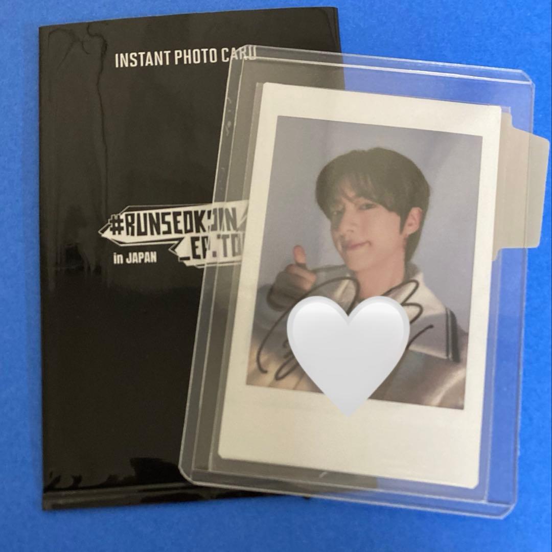 BTS ジン 直筆サイン入り インスタントフォト #RUNSEOKJIN.EP