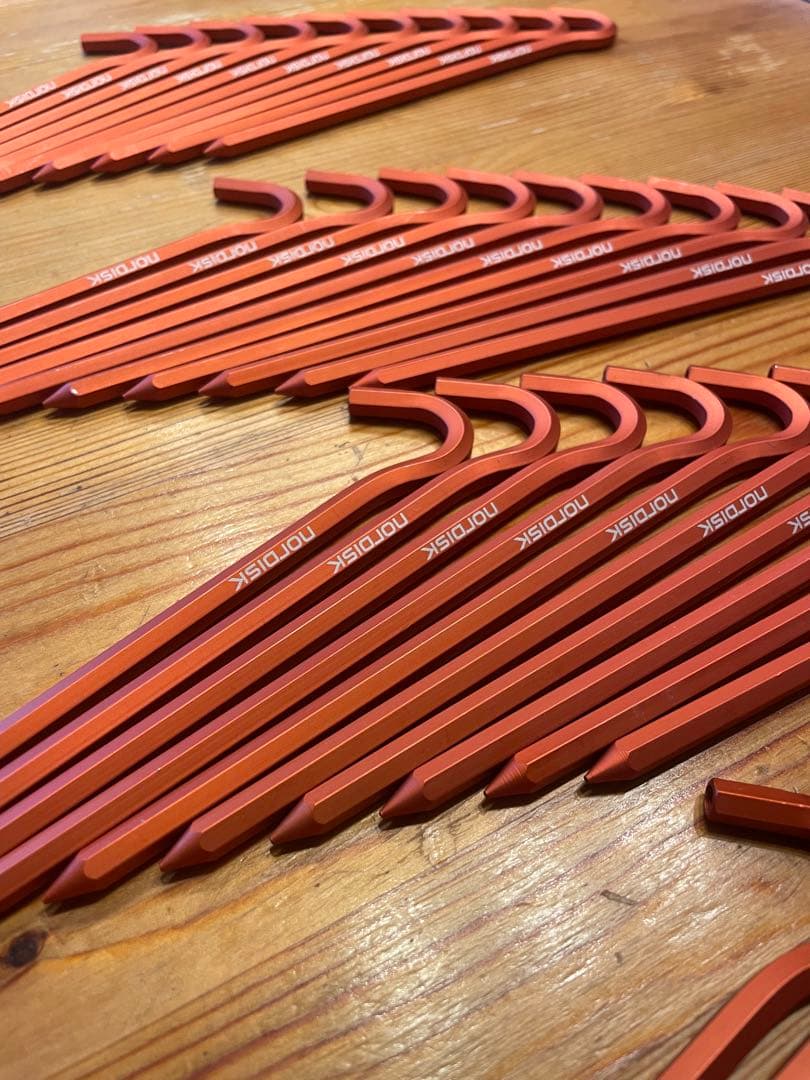 【約60%OFF・未使用】ノルディスク純正アルミペグ 19cm 42本