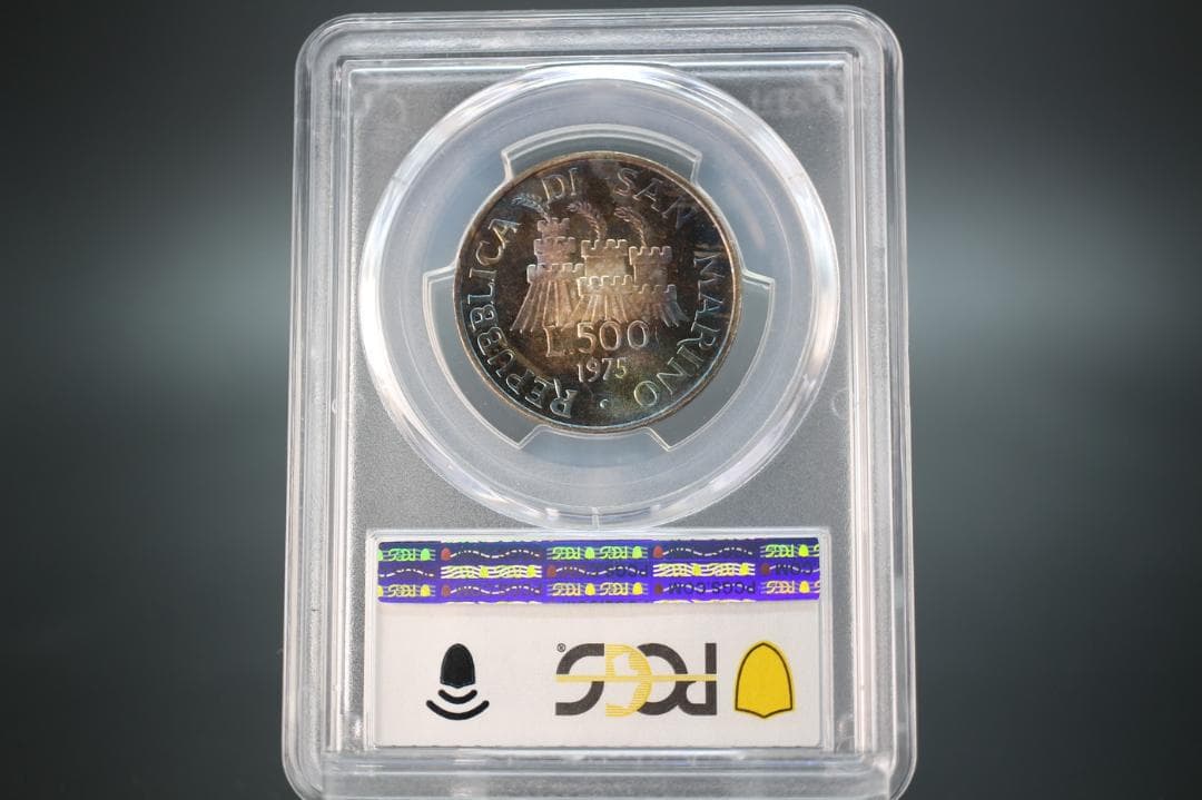 イタリア 1975年 500リラ サンマリノ共和国 記念 銀貨 シルバー