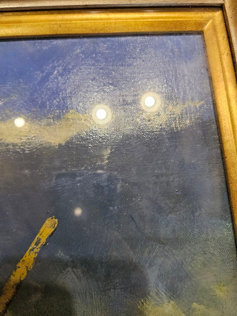 工藤和男「陽光の浜」油彩 F6号 創元会元会長 労働者の賛歌 一枚の繪 逸品