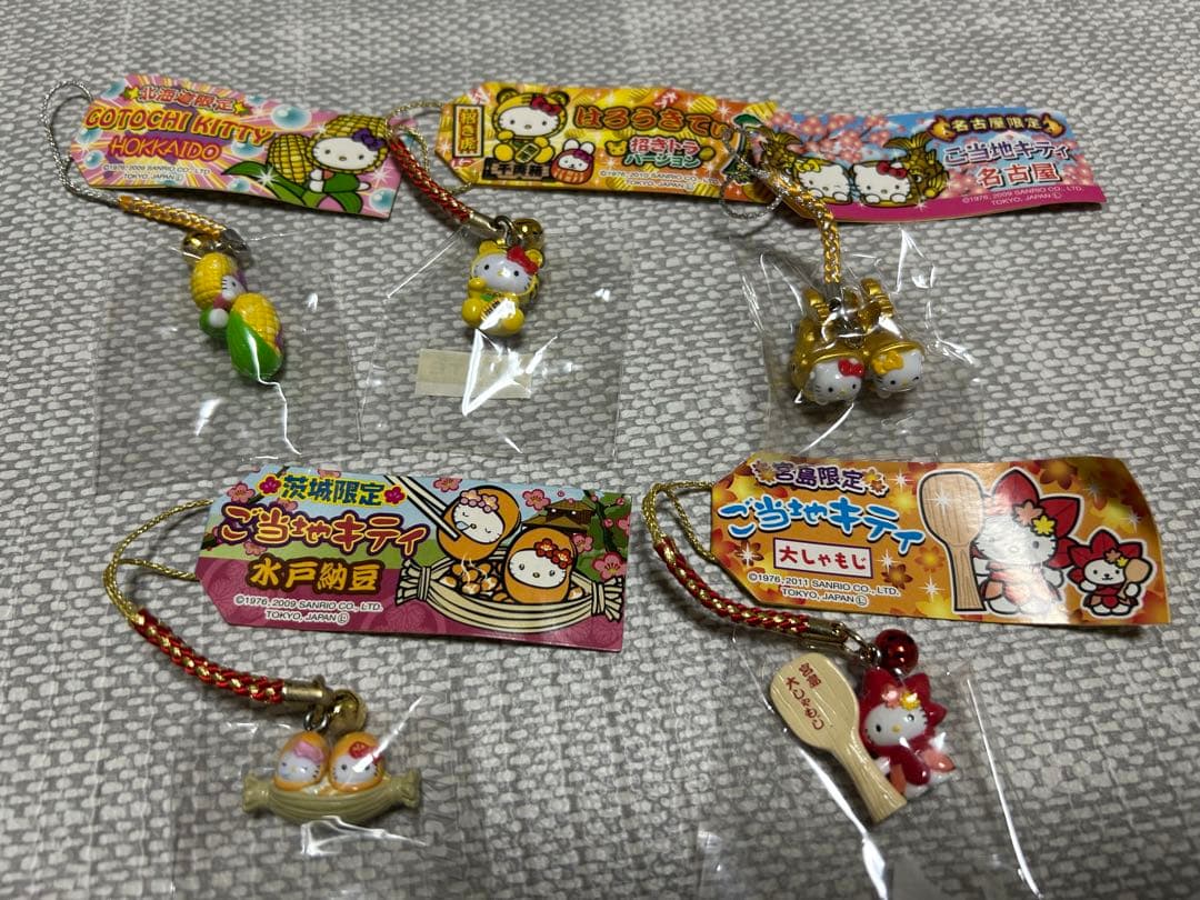 ！たんぽぽ！ キティ ストラップ 5個セット