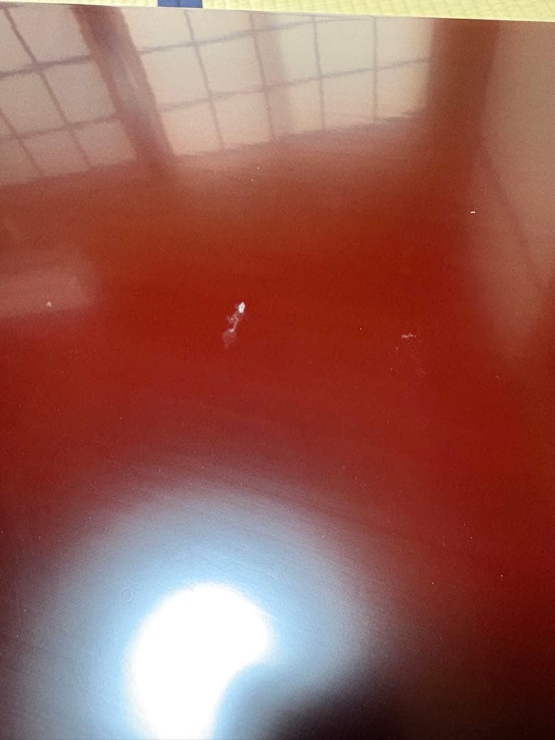 【中古品】平安光入造　組立式　紹鴎棚　平安景雲造　赤絵鳳凰唐草文水指（共箱）