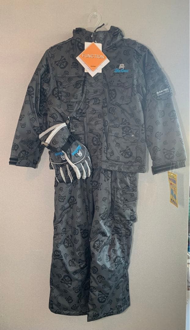ブルークロスBLUECROSSスキースノーボードウエアスカルドクロ130cm新品