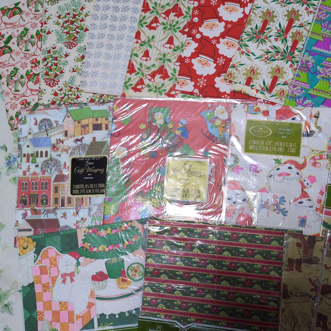 クリスマス　包装紙　ギフトラッピング　海外製 ホールマーク他