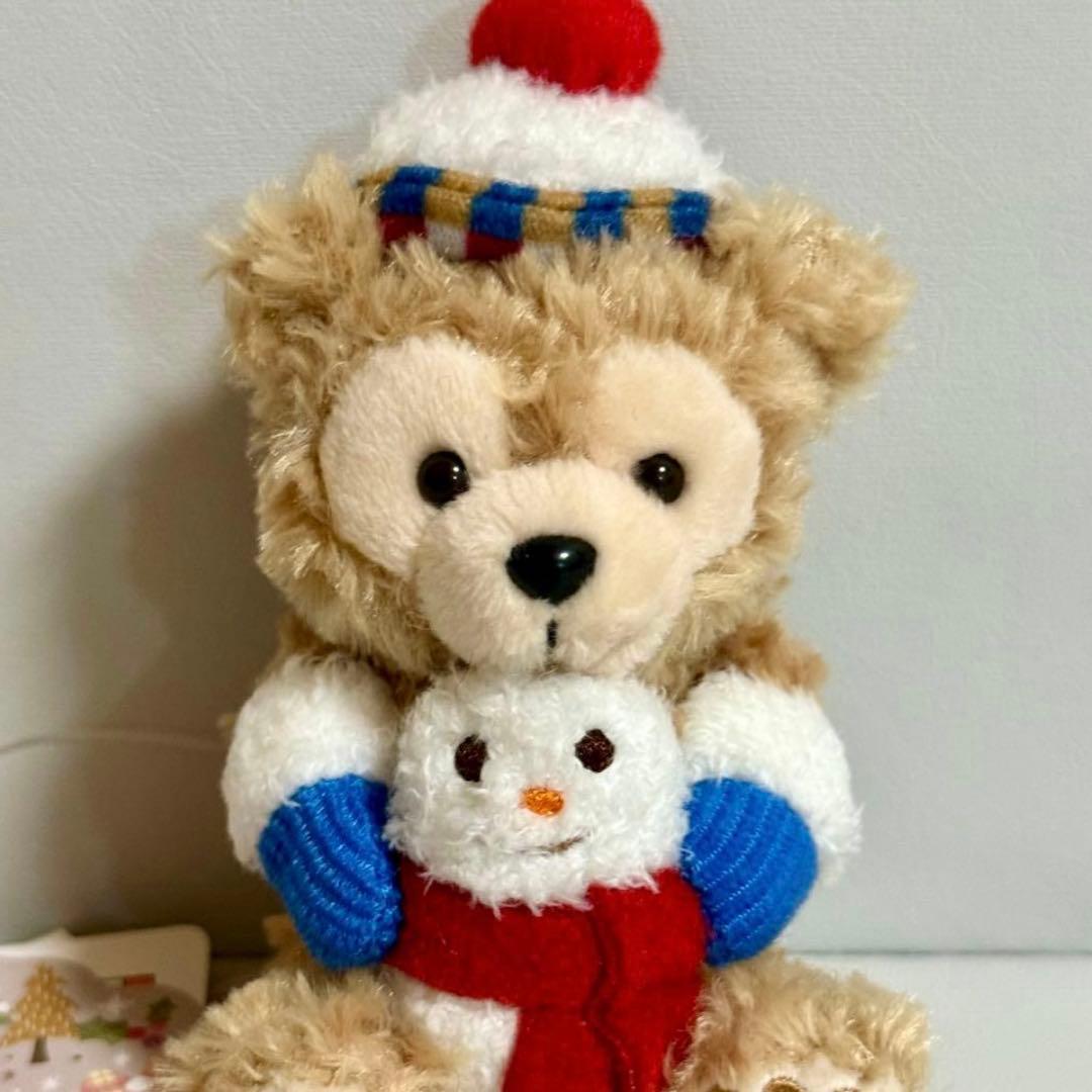 【タグ付】ダッフィー & シェリーメイ　ジョリーウィンター　雪だるま　ストラップ