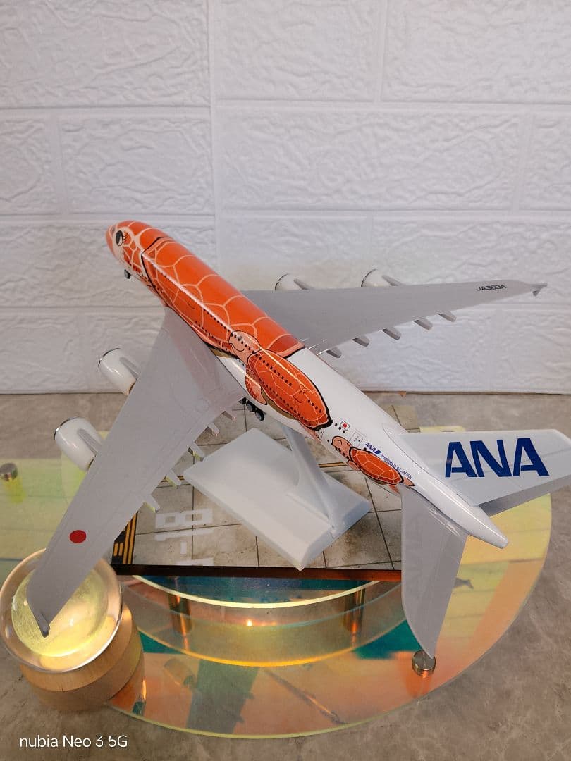 ●a380 フライング ホヌ ダイキャスト 模型1/230