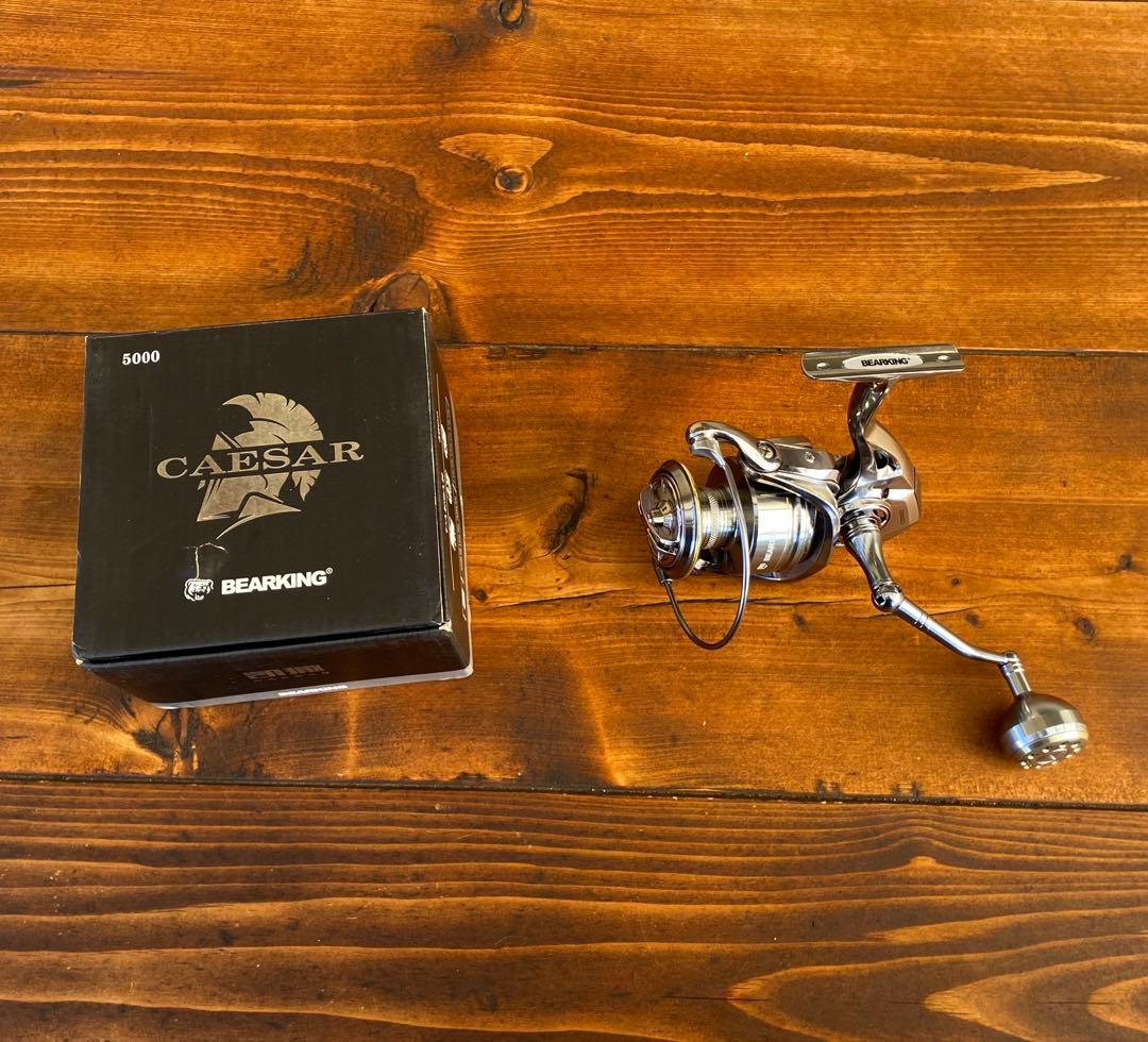 新品　スピニングリール　5000番　ショアジギング　シーバス　ねじ込み式ハンドル
