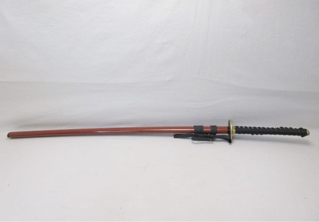 時代武具 居合刀 本漆塗 うるみ 雲龍図揃 模造刀 大太刀小太刀 一對 仕舞袋