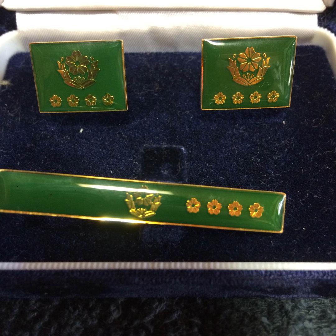 超プレミア☆☆☆☆陸上幕僚長ネクタイピン&タフス＋ボールペン