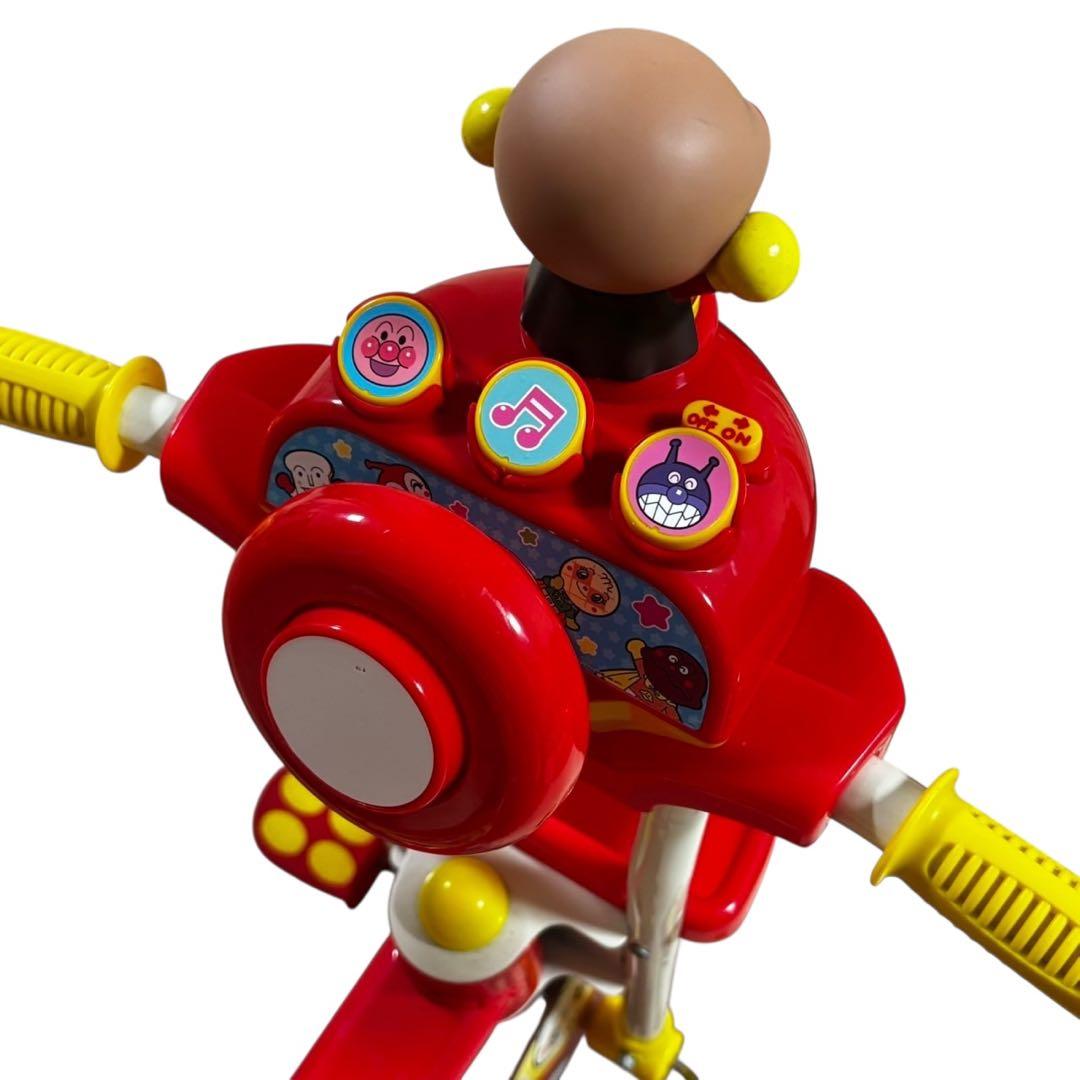 ブザー付き おでかけ三輪車 それいけ！アンパンマン デラックス 赤