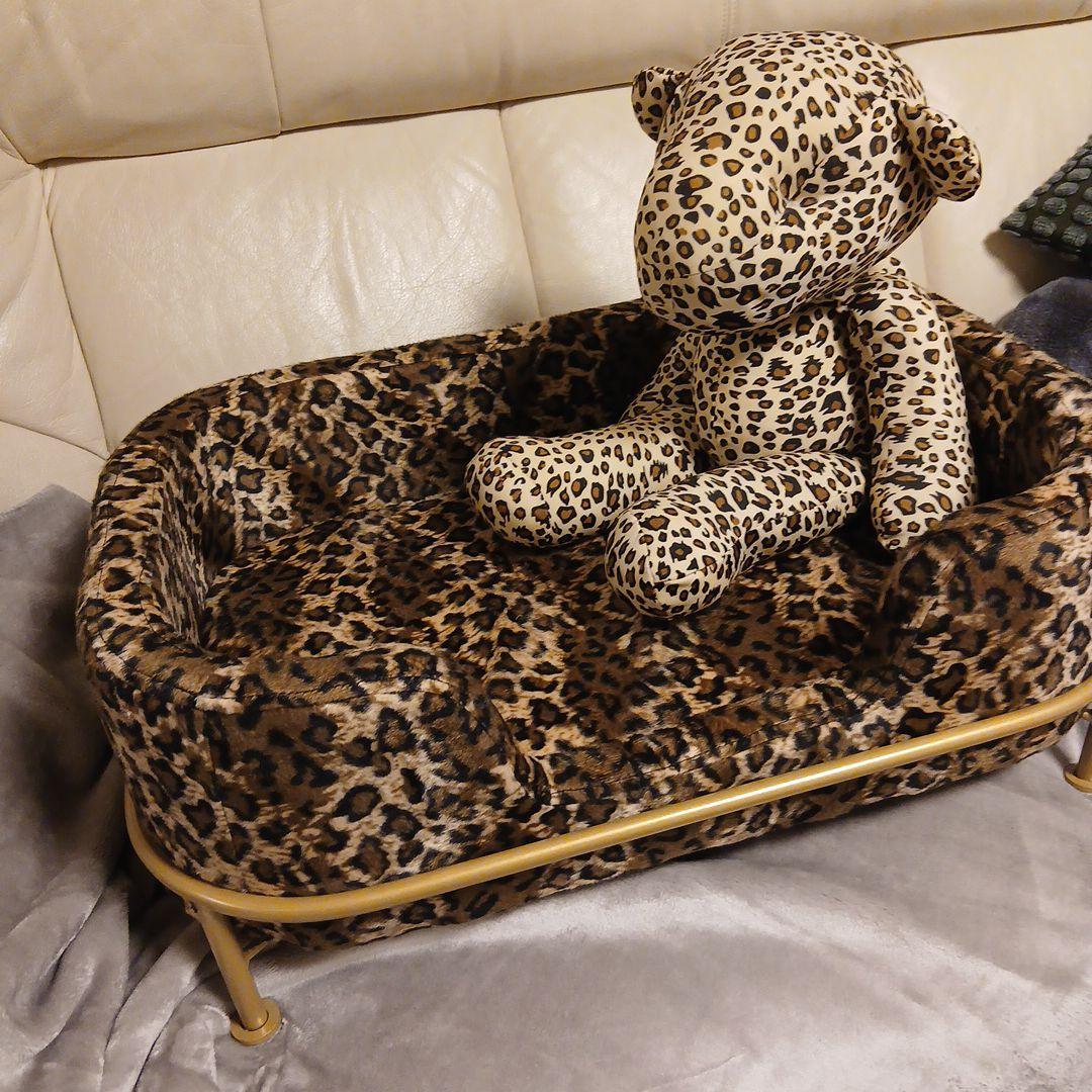 KARE DESIGN　カレ　ディーバレオ　ドッグ　キャットベッド　レオパード柄