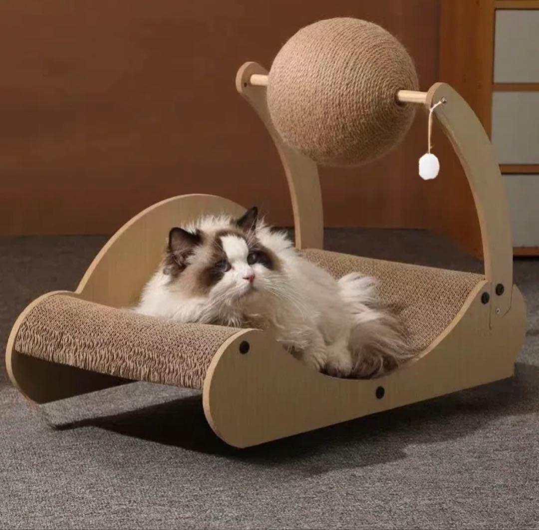 猫用爪とぎマット付き