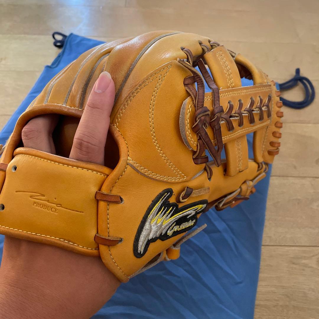 IPSELECT 硬式内野手用グローブ 専用袋、クリーナー付き