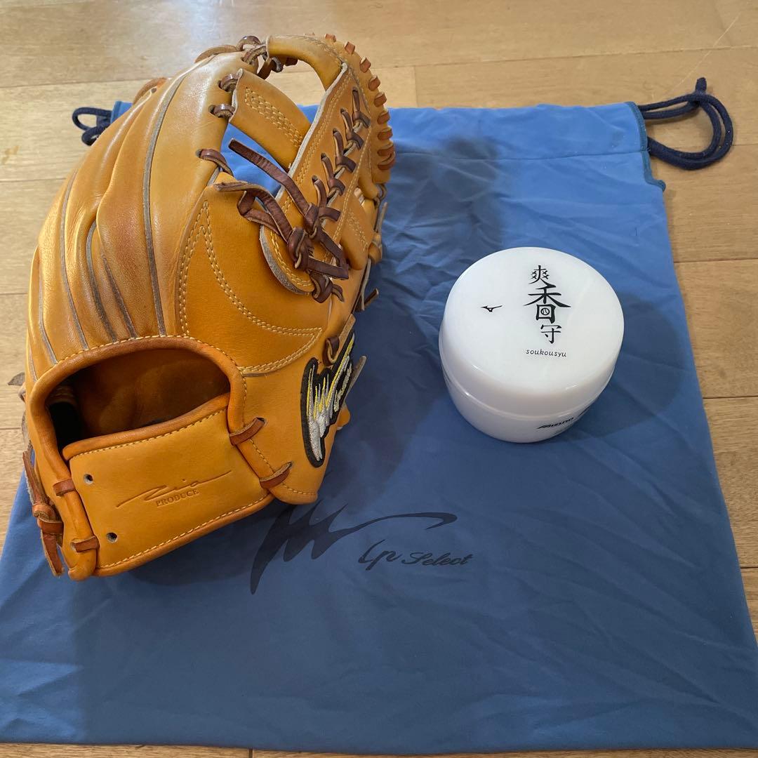 IPSELECT 硬式内野手用グローブ 専用袋、クリーナー付き