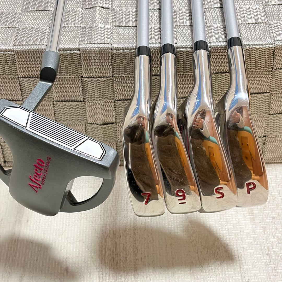Afecto レディース ゴルフクラブセット レフティ 左用 8本 キャディ