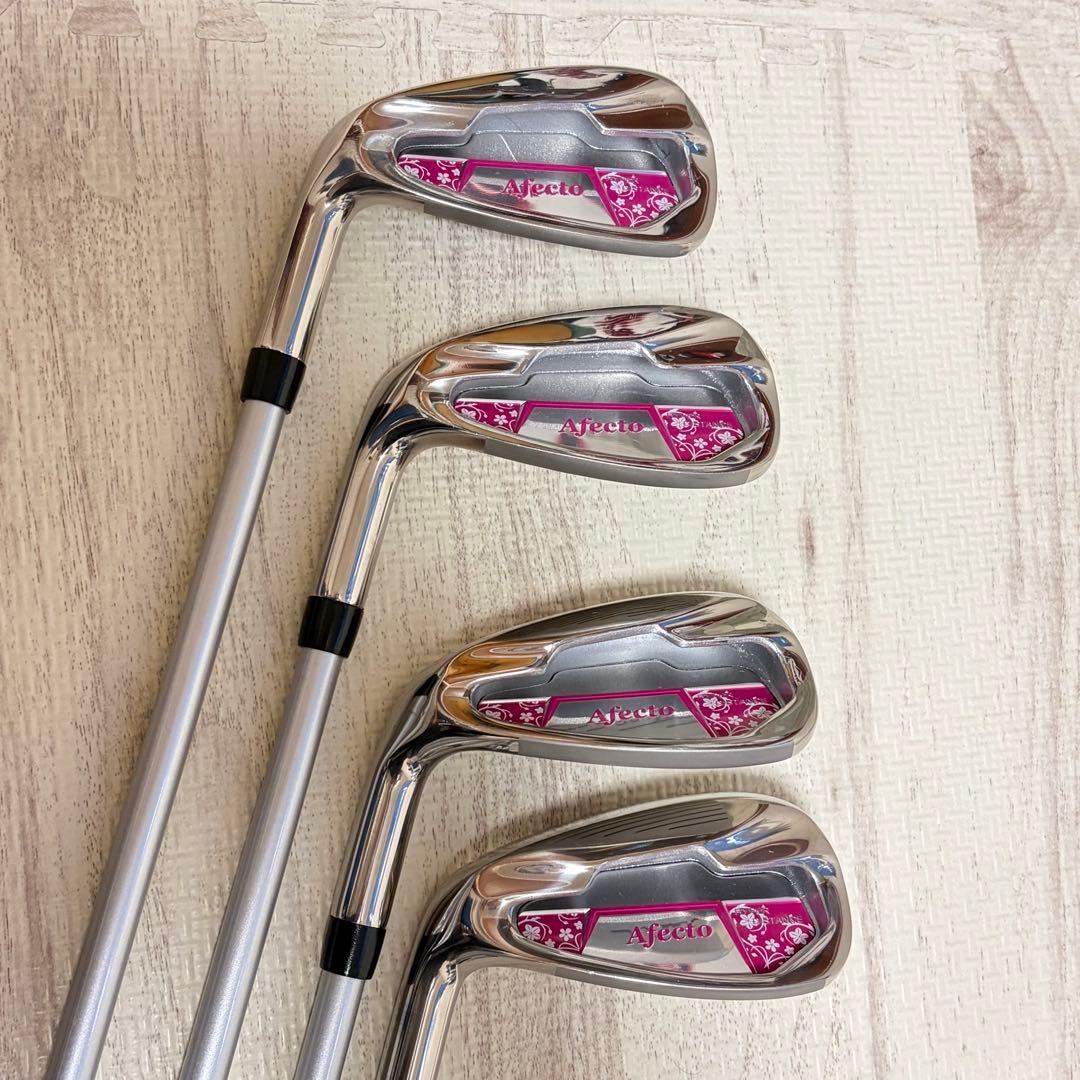 Afecto レディース ゴルフクラブセット レフティ 左用 8本 キャディ