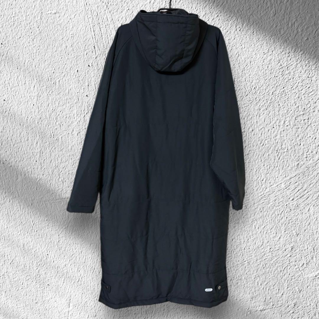 【asicsアシックス】ベンチコート(XL)ブラック